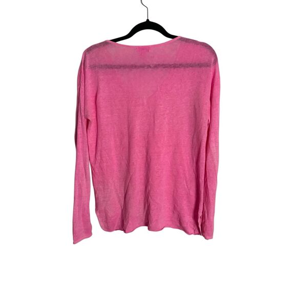 Lilly Pulitzer-Taryn Linen V Neck Pullover Sweater - Picture 6 of 6